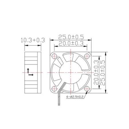 25x25x10 Kare Fan(5V)