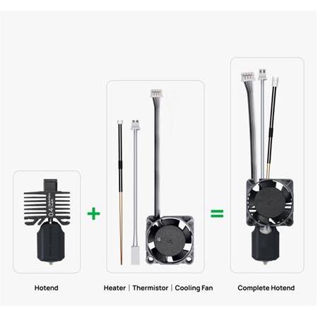 Bambu Lab X1 Serisi 0.4mm Hotend Seti-Sertleştirilmiş Çelik-FAH001