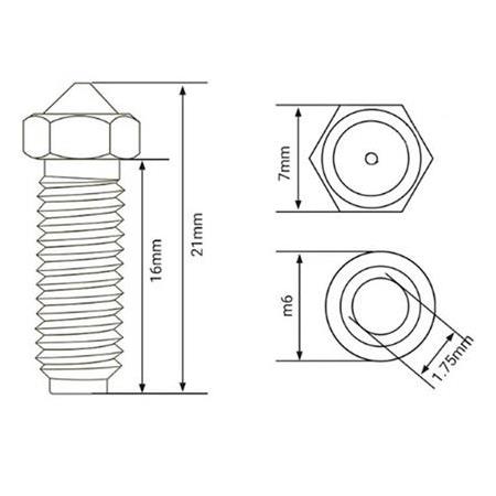 Anycubic Kobra 2-3 Pro-Plus-Max-Crator Uyumlu Sertleştirilmiş Çelik Nozzle(1.0mm)