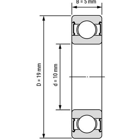 6800 2RS Rulman 10X19X5(61800 2RS)